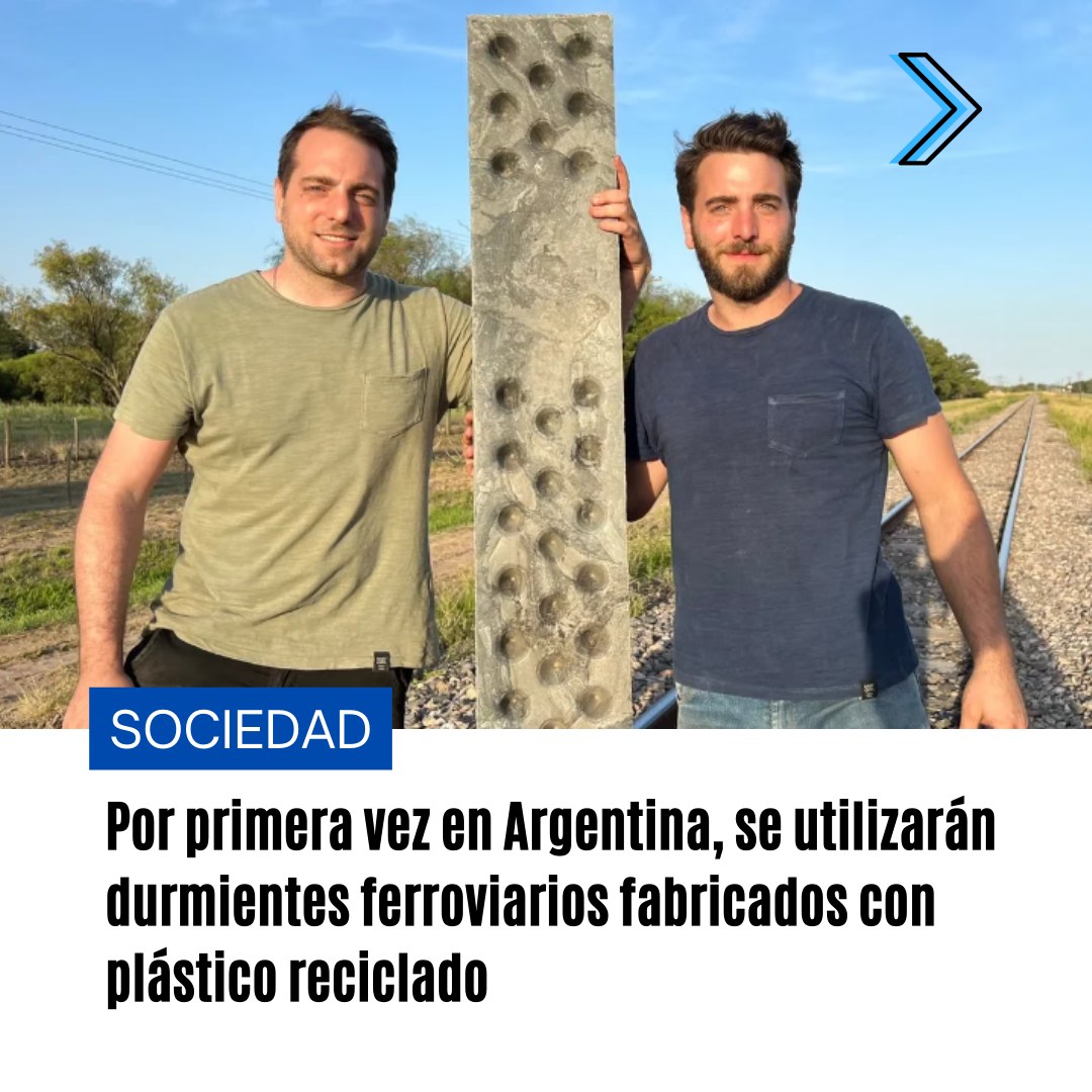 Dos hermanos cordobeses ganaron la licitación para fabricar 100.000 durmientes de plástico reciclado para reemplazar a los de madera