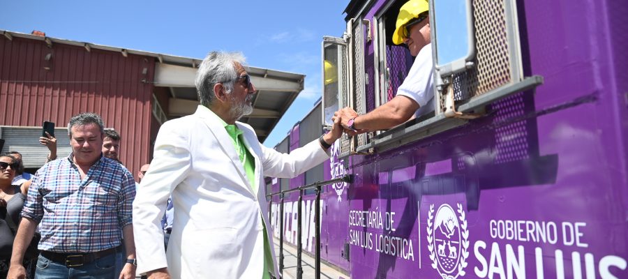 La locomotora “La Puntana” reactivó su trayecto Zona de Actividades Logísticas – Justo Daract